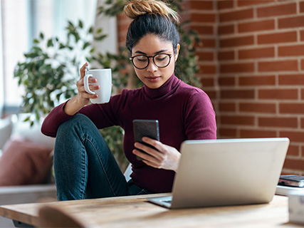 Woman Within Customer Service Phone