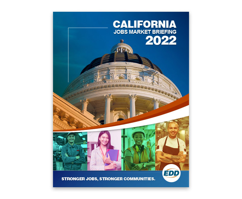 Cover to the California Jobs Market Briefing for 2022